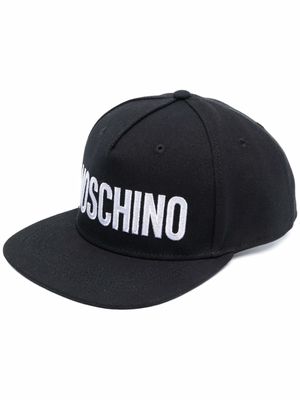Moschino casquette en toile à logo imprimé - Noir