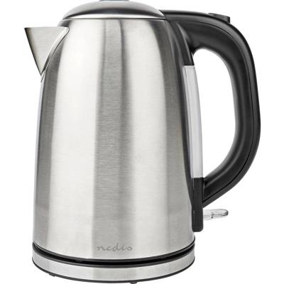 Nedis KAWK350EAL Waterkoker Aantal/Volume: 1.7 l Zilver, Zwart