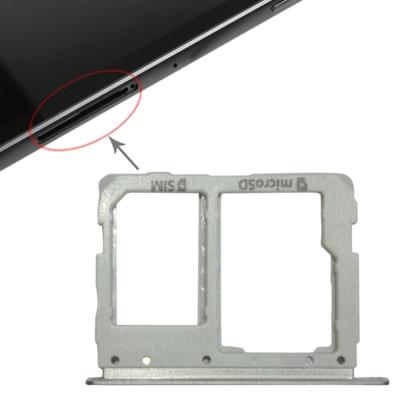 SIM-kaart lade + micro SD-kaart lade voor Galaxy tab S3 9 7/T825 (3G versie) (zilver)