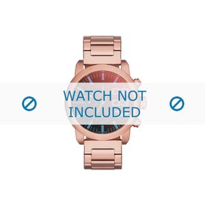 Diesel horlogeband DZ5454 Staal Rosé 20mm
