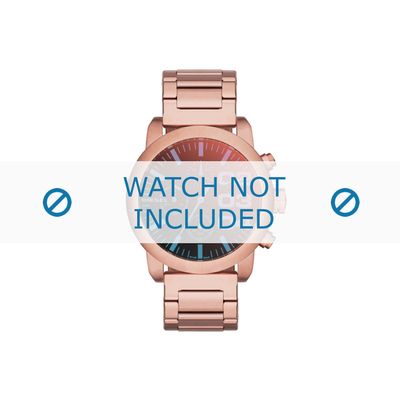 Diesel horlogeband DZ5454 Staal Rosé 20mm
