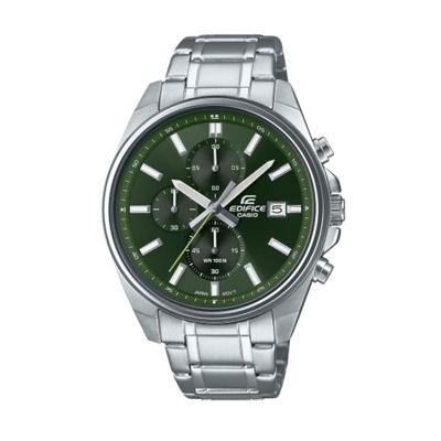 Casio EFV-610D-3CVUEF Groen Zilverkleurig Heren horloge