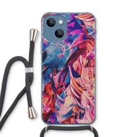 Pink Orchard: iPhone 13 Transparant Hoesje met koord