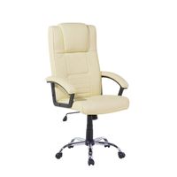 Beliani COMFORT II Bureaustoel Leer 60 x 70 cm