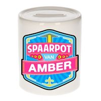 Vrolijke kinder spaarpot voor Amber   - - thumbnail