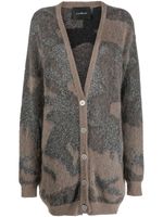 John Richmond cardigan à col v - Marron
