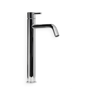 Wastafelkraan Blue Label Brondby | Opbouw | Mengkraan | Hoog model | 1-hendel | Rond | Chroom