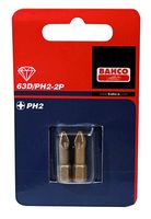 Bahco x2 bit ph1 25mm 1/4"  diamond | 63D/PH1-2P - 63D/PH1-2P
