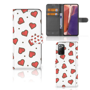 Samsung Galaxy Note 20 Telefoon Hoesje Hearts