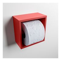 Mondiaz EASY Toiletrolhouder solid surface in- en opbouw 16x16 cm kleur Fire