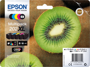 Epson Kiwi Multipack 5-colours 202XL Claria Premium Ink