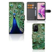 Xiaomi Redmi Note 12S | Telefoonhoesje | Met pasjeshouder | Pauw