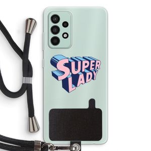 Superlady: Samsung Galaxy A52s 5G Transparant Hoesje met koord