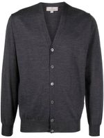 Canali cardigan en maille à boutonnière - Gris