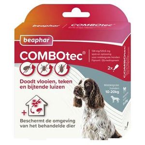 Beaphar combotec hond (10-20 KG 2 ST)
