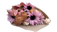 Boeket gedroogde kunstbloemen roze - Buitengewoon de boet