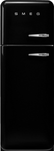 Smeg FAB30LBL5 koel-vriescombinatie Vrijstaand 294 l D Zwart