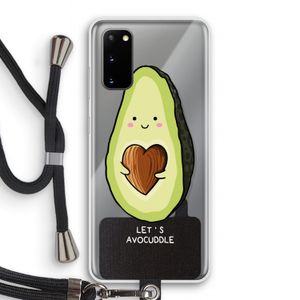 Avocuddle: Samsung Galaxy S20 Transparant Hoesje met koord