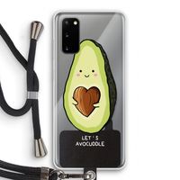 Avocuddle: Samsung Galaxy S20 Transparant Hoesje met koord