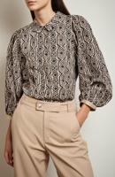 Geisha Blouse 53453-20 Blouse 999 Black Tobacco