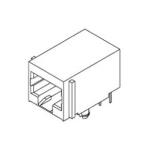 Molex Molex 432498004 LO PRO R/A MODJACK . 432498004 Bus Aantal polen (sensoren) 8P8C 1 stuk(s)