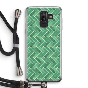 Moroccan tiles 2: Samsung Galaxy J8 (2018) Transparant Hoesje met koord