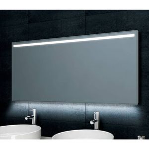 Ambi+ Condensvrije Spiegel 140X60 cm Met Led Verlichting Aqua Splash