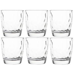 Set van 12x stuks waterglazen/drinkglazen transparant 300 ml