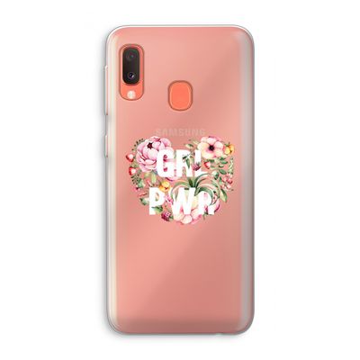 GRL PWR Flower: Samsung Galaxy A20e Transparant Hoesje