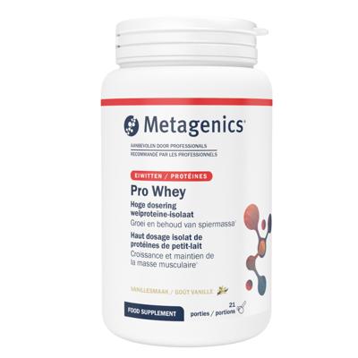 Metagenics Pro Whey Weiproteine Isolaat Vanillesmaak 518gr Metagenics Pro Whey Weiproteine Isolaat Vanillesmaak 518gr