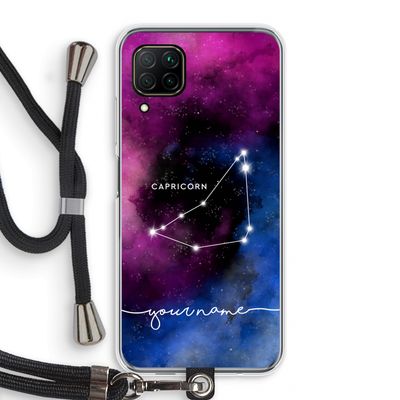 Sterrenbeeld - Donker: Huawei P40 Lite Transparant Hoesje met koord