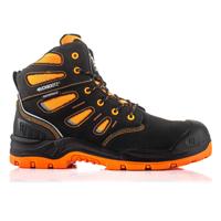 BuckBootz Werkschoen BVIZ2 Hoog S3 + KN Zwart/Oranje | Zwart/Oranje | Maat 40 - 5055138022320