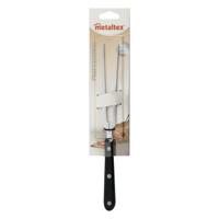 Metaltex professional vork 28.5 cm rvs/zwart