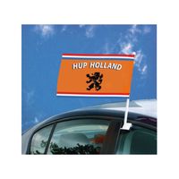 1x Autovlag leeuw voor de oranje / Holland voetbal supporter   -