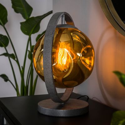 LifestyleFurn Tafellamp 'Sylvana' 39cm, kleur Oud Zilver
