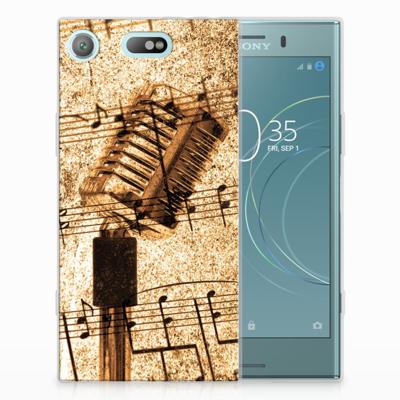 Sony Xperia XZ1 Compact | Siliconen hoesje | met foto Bladmuziek