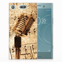 Sony Xperia XZ1 Compact | Siliconen hoesje | met foto Bladmuziek