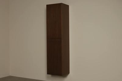 Badezimmerschrank Nussbaum Riffelung Kawi 160 cm