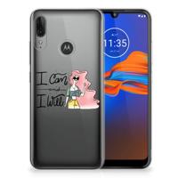 Motorola Moto E6 Plus Telefoonhoesje met Naam i Can