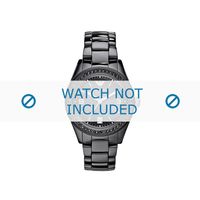 Armani horlogeband AR1423 Keramiek Zwart 10mm