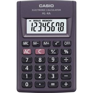 Casio HL-4A Zakrekenmachine Antraciet Aantal displayposities: 8 werkt op batterijen (b x h x d) 56 x 9 x 87 mm