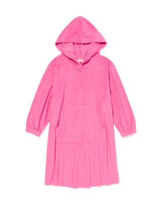 HEMA Kinder Poncho Badstof Maat 134 - 164 (roze)