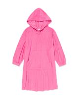 HEMA Kinder Poncho Badstof Maat 98-128 (roze)