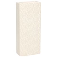 Waterverdamper - creme wit - keramiek - 400 ml - radiatorbak luchtbevochtiger - 7,4 x 17,7 cm