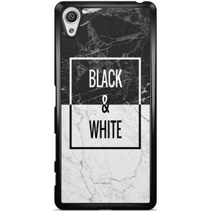 Sony Xperia X hoesje - Black & white