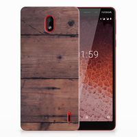 Nokia 1 Plus Bumper Hoesje Old Wood