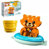 DUPLO - Pret in bad: drijvende rode panda Constructiespeelgoed