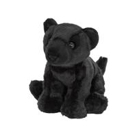 Nature Planet pluche panter - zwart - 22 cm - knuffeldier - panter knuffels Nature Planet pluche panter - zwart - 22 cm - knuffeldier - panter knuffels