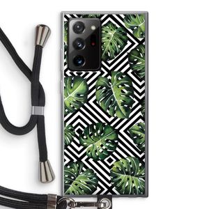 Geometrische jungle: Samsung Galaxy Note 20 Ultra / Note 20 Ultra 5G Transparant Hoesje met koord