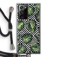 Geometrische jungle: Samsung Galaxy Note 20 Ultra / Note 20 Ultra 5G Transparant Hoesje met koord